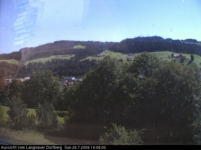 Webcam-Bild: Aussicht vom Dorfberg in Langnau 20090726-160500