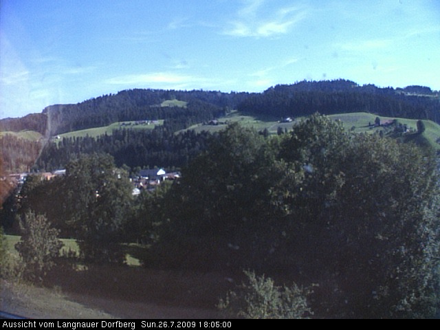 Webcam-Bild: Aussicht vom Dorfberg in Langnau 20090726-180500