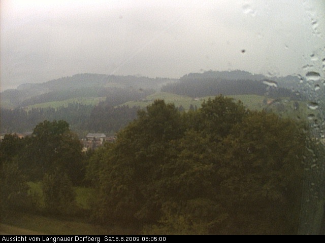 Webcam-Bild: Aussicht vom Dorfberg in Langnau 20090808-080500