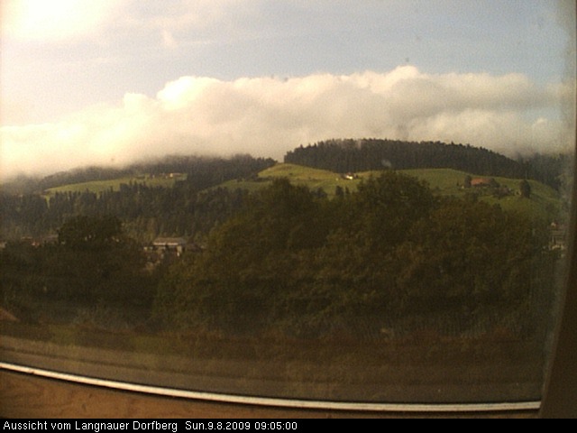 Webcam-Bild: Aussicht vom Dorfberg in Langnau 20090809-090500