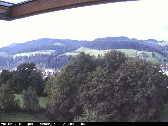 Webcam-Bild: Aussicht vom Dorfberg in Langnau 20090812-080500