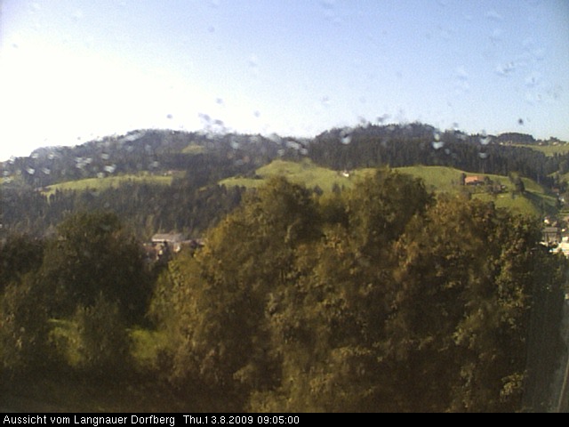 Webcam-Bild: Aussicht vom Dorfberg in Langnau 20090813-090500