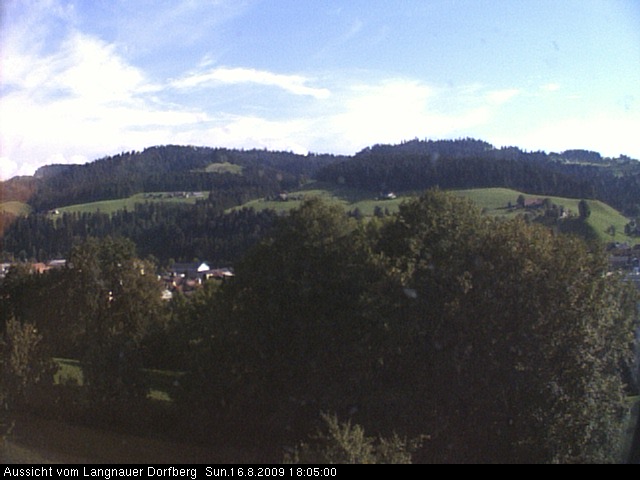 Webcam-Bild: Aussicht vom Dorfberg in Langnau 20090816-180500