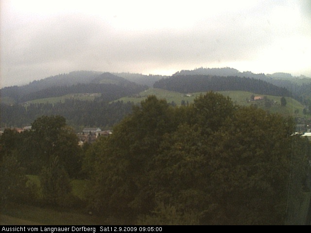 Webcam-Bild: Aussicht vom Dorfberg in Langnau 20090912-090500