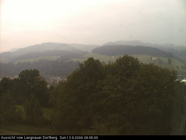 Webcam-Bild: Aussicht vom Dorfberg in Langnau 20090913-080500