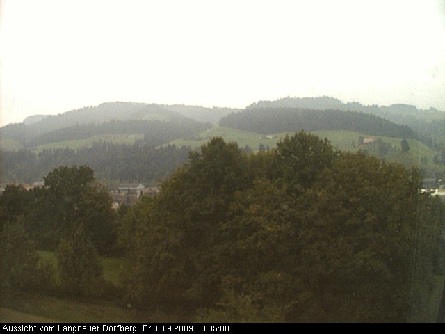 Webcam-Bild: Aussicht vom Dorfberg in Langnau 20090918-080500