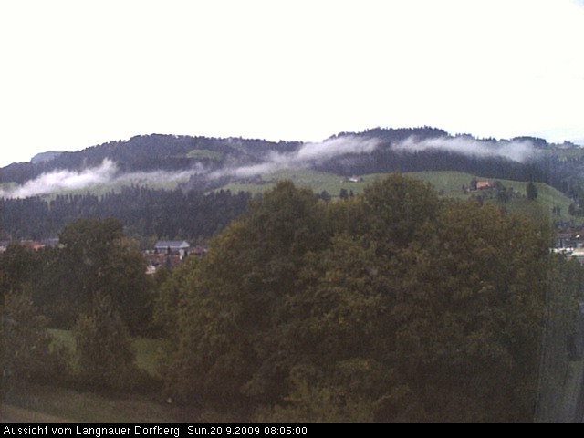 Webcam-Bild: Aussicht vom Dorfberg in Langnau 20090920-080500