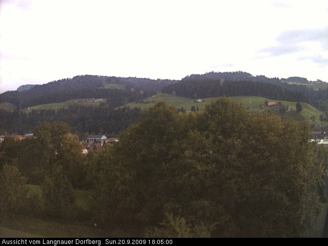 Webcam-Bild: Aussicht vom Dorfberg in Langnau 20090920-180500