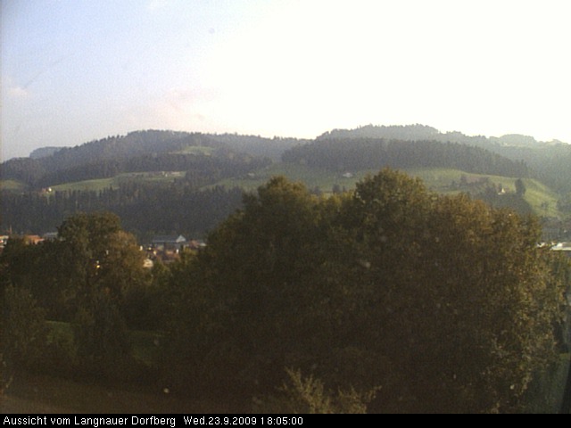 Webcam-Bild: Aussicht vom Dorfberg in Langnau 20090923-180500