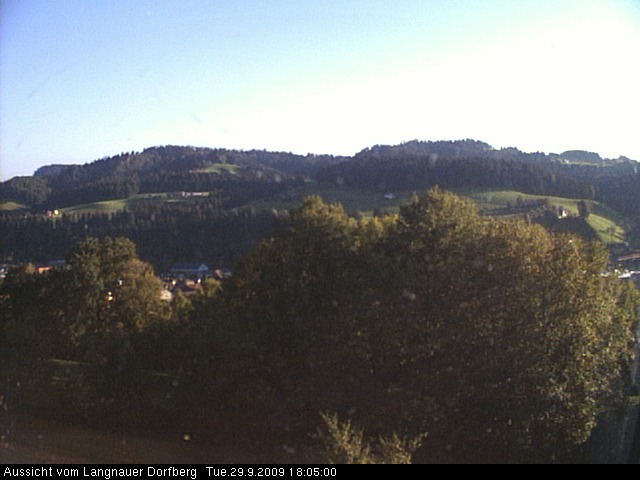 Webcam-Bild: Aussicht vom Dorfberg in Langnau 20090929-180500