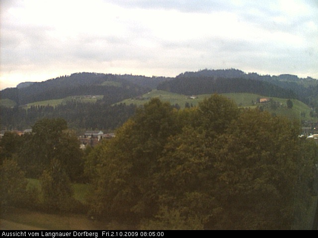 Webcam-Bild: Aussicht vom Dorfberg in Langnau 20091002-080500