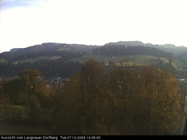 Webcam-Bild: Aussicht vom Dorfberg in Langnau 20091027-160500