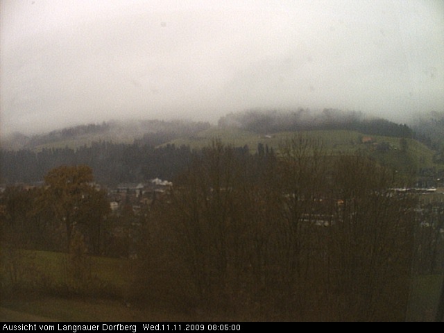 Webcam-Bild: Aussicht vom Dorfberg in Langnau 20091111-080500