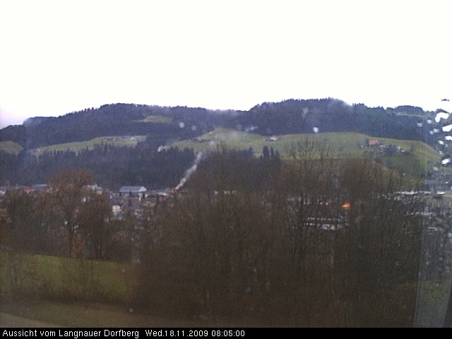 Webcam-Bild: Aussicht vom Dorfberg in Langnau 20091118-080500