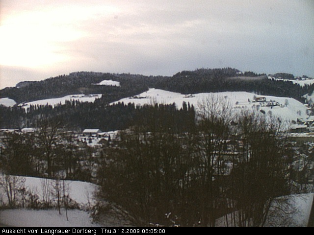 Webcam-Bild: Aussicht vom Dorfberg in Langnau 20091203-080500