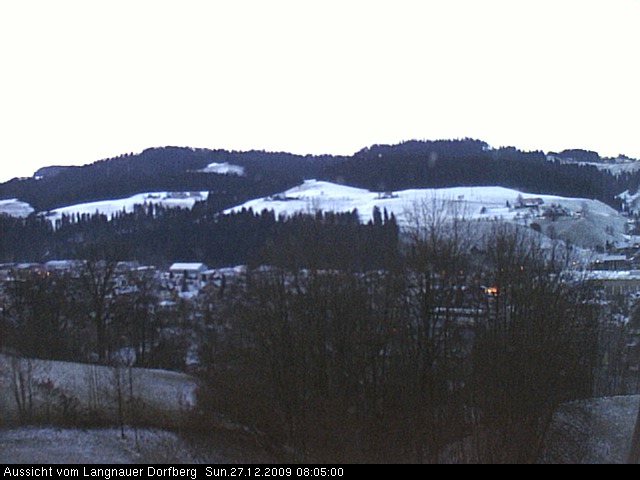 Webcam-Bild: Aussicht vom Dorfberg in Langnau 20091227-080500