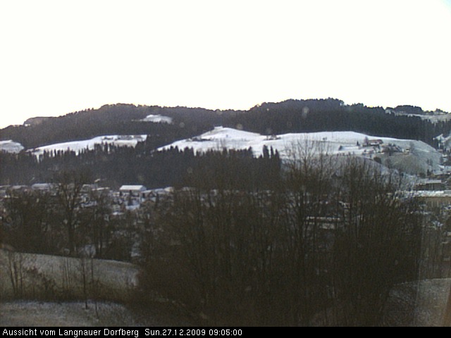Webcam-Bild: Aussicht vom Dorfberg in Langnau 20091227-090500