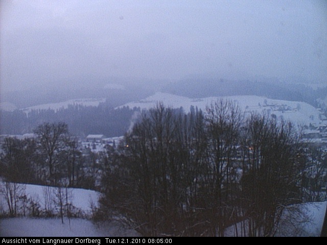 Webcam-Bild: Aussicht vom Dorfberg in Langnau 20100112-080500
