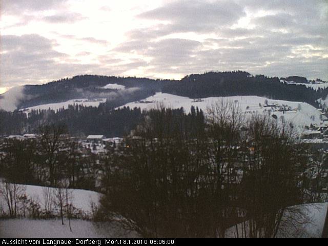 Webcam-Bild: Aussicht vom Dorfberg in Langnau 20100118-080500