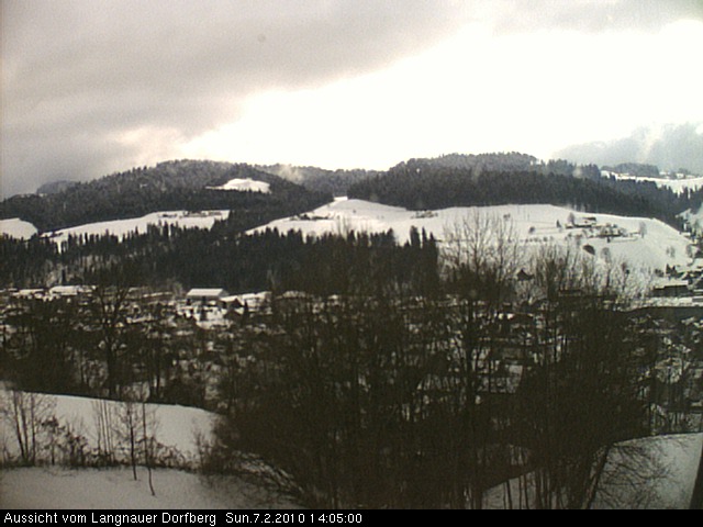 Webcam-Bild: Aussicht vom Dorfberg in Langnau 20100207-140500