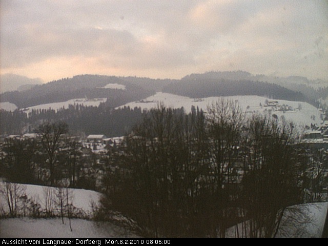 Webcam-Bild: Aussicht vom Dorfberg in Langnau 20100208-080500