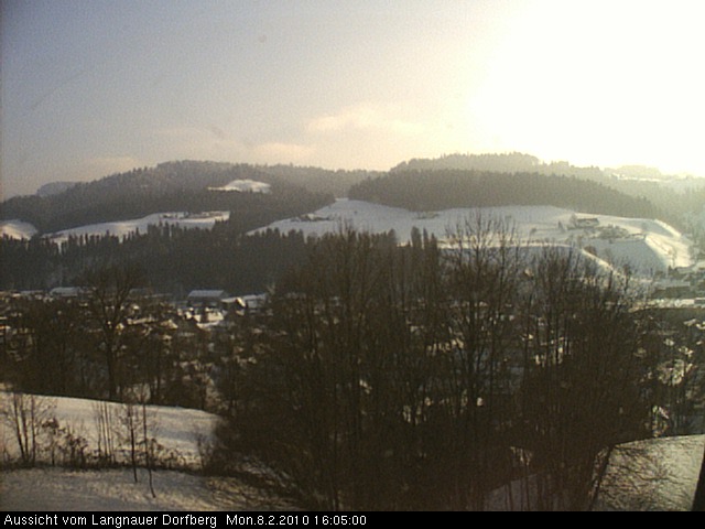 Webcam-Bild: Aussicht vom Dorfberg in Langnau 20100208-160500