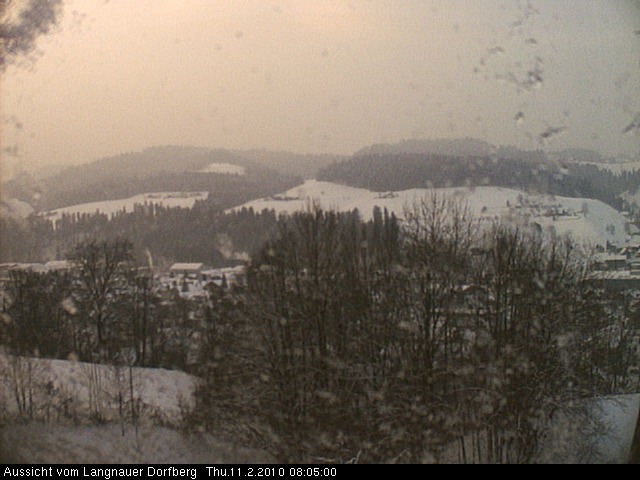Webcam-Bild: Aussicht vom Dorfberg in Langnau 20100211-080500