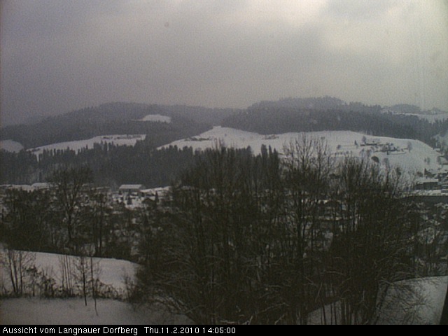 Webcam-Bild: Aussicht vom Dorfberg in Langnau 20100211-140500