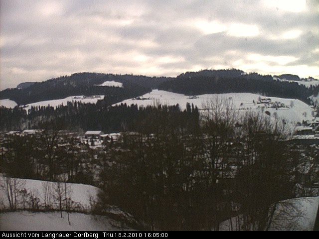 Webcam-Bild: Aussicht vom Dorfberg in Langnau 20100218-160500