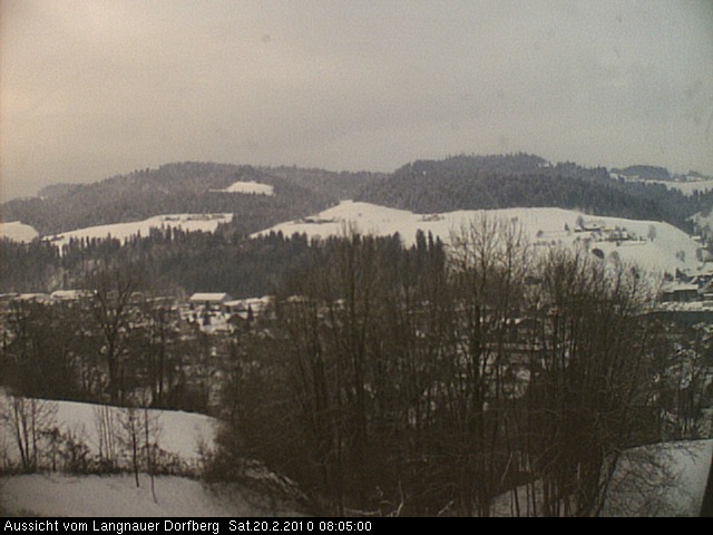 Webcam-Bild: Aussicht vom Dorfberg in Langnau 20100220-080500