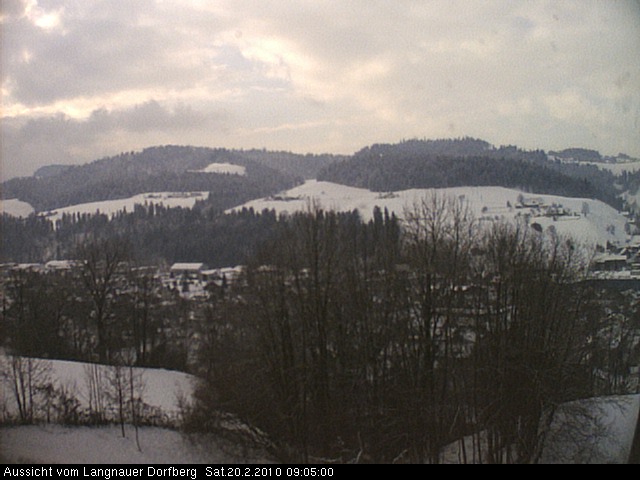 Webcam-Bild: Aussicht vom Dorfberg in Langnau 20100220-090500