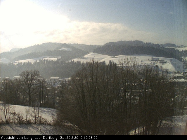 Webcam-Bild: Aussicht vom Dorfberg in Langnau 20100220-100500