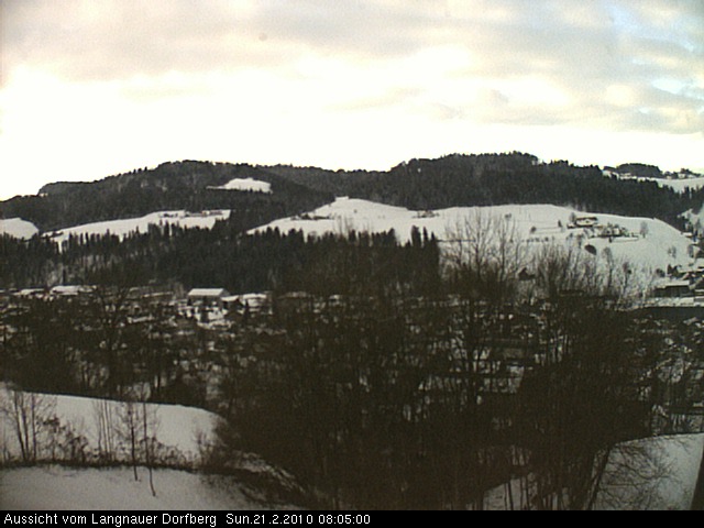 Webcam-Bild: Aussicht vom Dorfberg in Langnau 20100221-080500