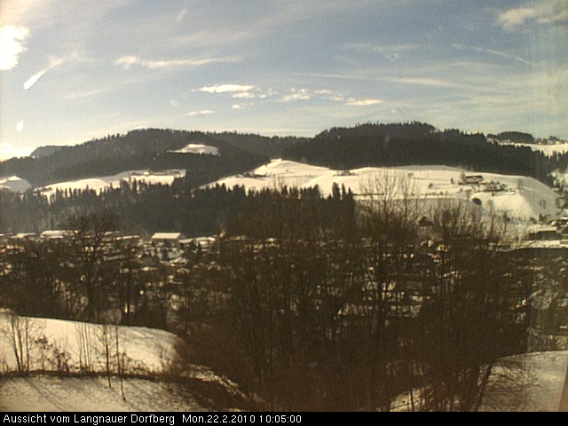 Webcam-Bild: Aussicht vom Dorfberg in Langnau 20100222-100500