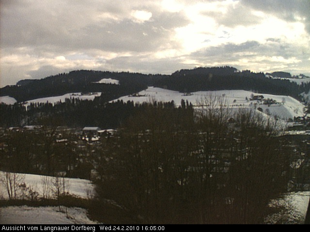 Webcam-Bild: Aussicht vom Dorfberg in Langnau 20100224-160500