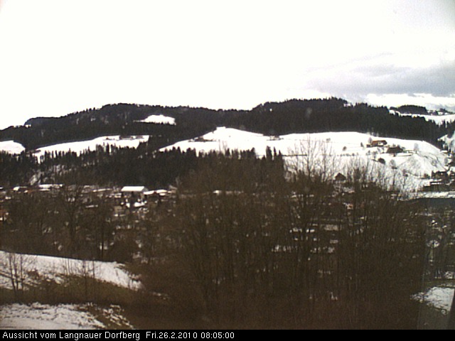 Webcam-Bild: Aussicht vom Dorfberg in Langnau 20100226-080500