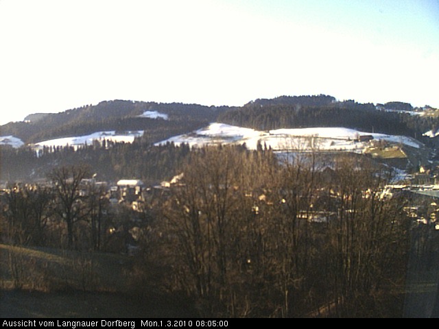 Webcam-Bild: Aussicht vom Dorfberg in Langnau 20100301-080500