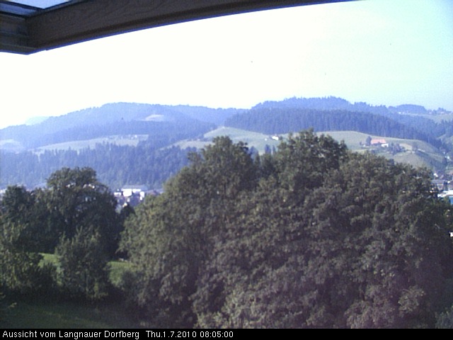 Webcam-Bild: Aussicht vom Dorfberg in Langnau 20100701-080500