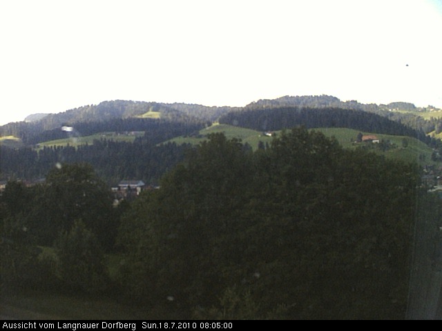 Webcam-Bild: Aussicht vom Dorfberg in Langnau 20100718-080500