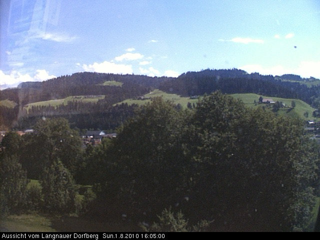 Webcam-Bild: Aussicht vom Dorfberg in Langnau 20100801-160500