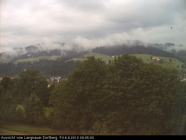 Webcam-Bild: Aussicht vom Dorfberg in Langnau 20100806-080500
