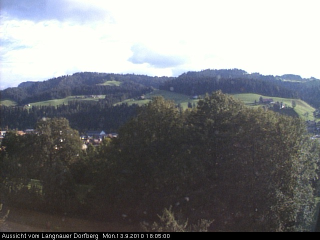 Webcam-Bild: Aussicht vom Dorfberg in Langnau 20100913-180500