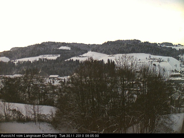 Webcam-Bild: Aussicht vom Dorfberg in Langnau 20101130-080500