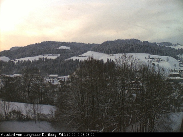 Webcam-Bild: Aussicht vom Dorfberg in Langnau 20101203-080500