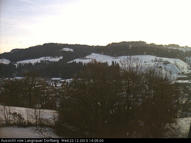 Webcam-Bild: Aussicht vom Dorfberg in Langnau 20101222-160500