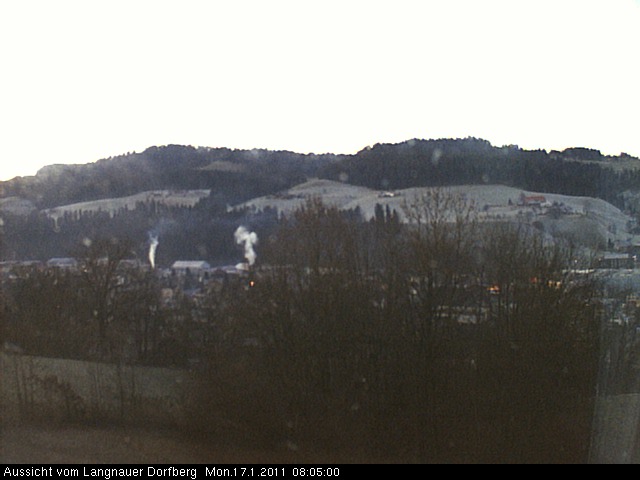 Webcam-Bild: Aussicht vom Dorfberg in Langnau 20110117-080500