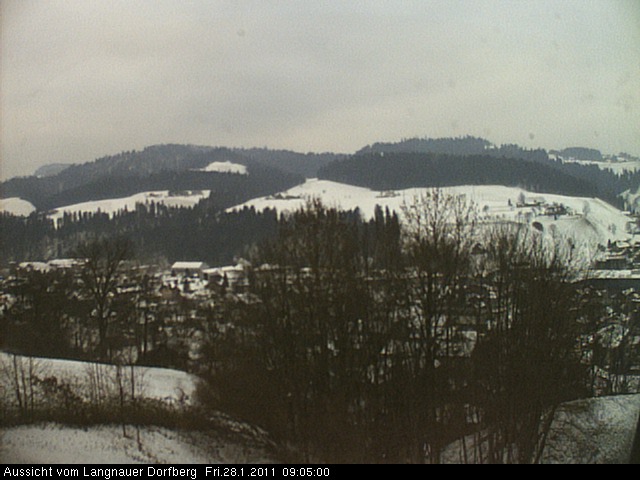 Webcam-Bild: Aussicht vom Dorfberg in Langnau 20110128-090500