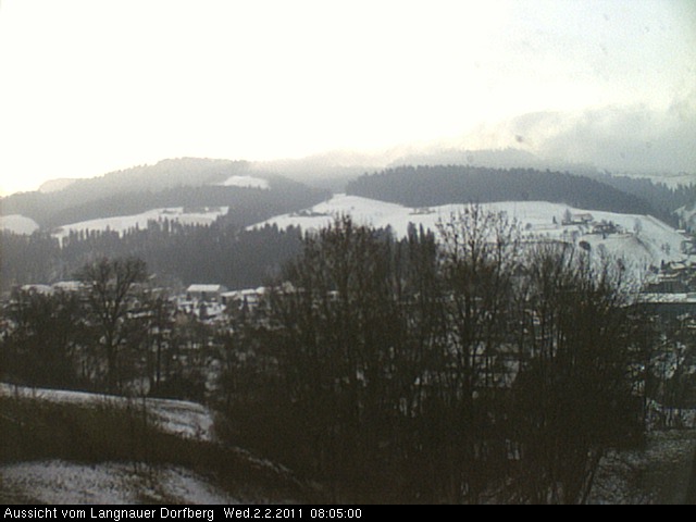 Webcam-Bild: Aussicht vom Dorfberg in Langnau 20110202-080500