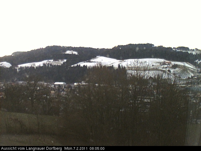 Webcam-Bild: Aussicht vom Dorfberg in Langnau 20110207-080500