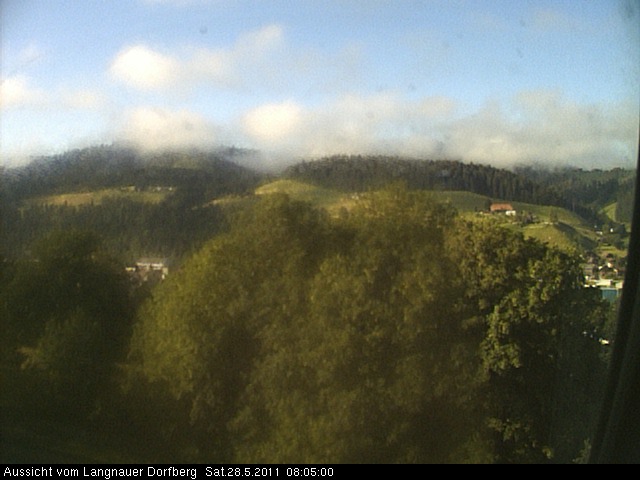 Webcam-Bild: Aussicht vom Dorfberg in Langnau 20110528-080500